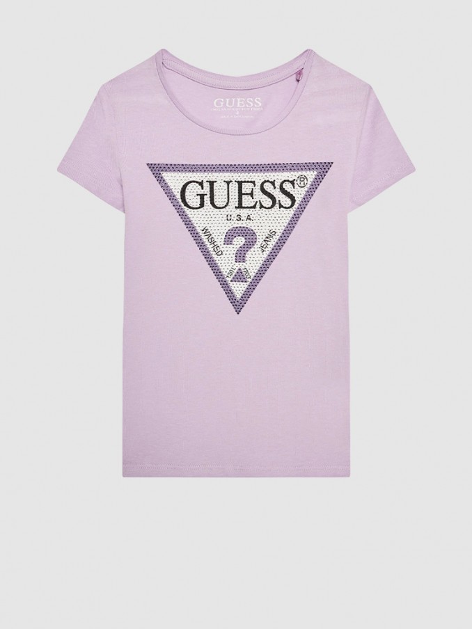 T-Shirt Girl Lilac Guess