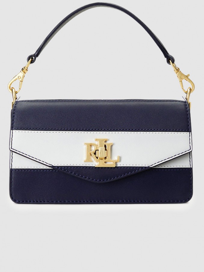 Handbag Woman Blue Stripe Polo Ralph Lauren