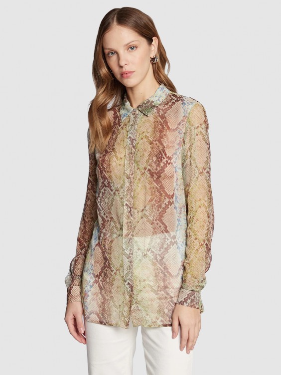 Mellmak Guess Multicolor Shirt Shirt Woman Guess Multicolor Mellmak