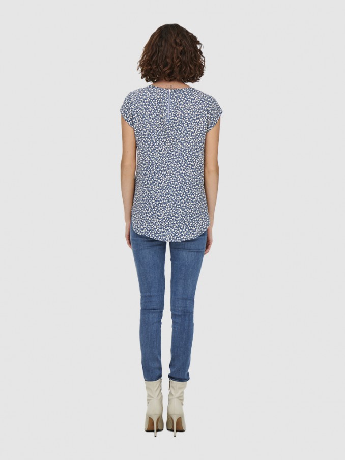 Blusa Mujer Azul Only