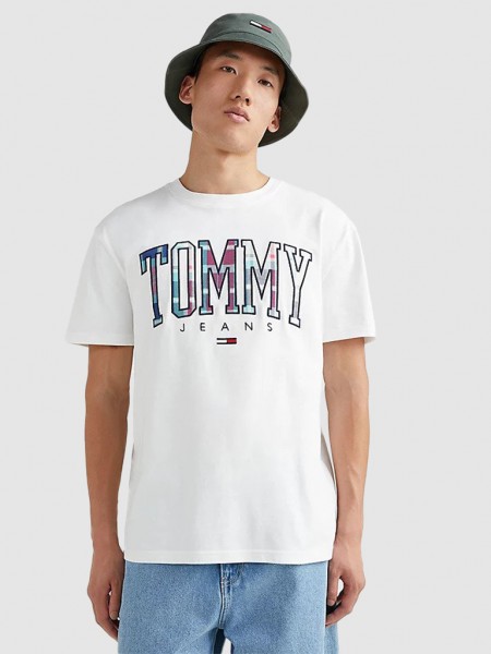 T-Shirt Man White Tommy Jeans