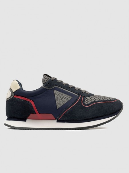 Sneakers Man Navy Blue Guess