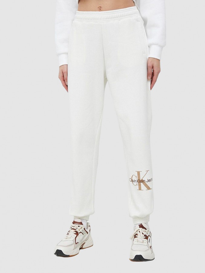 Pants Woman Cream Calvin Klein