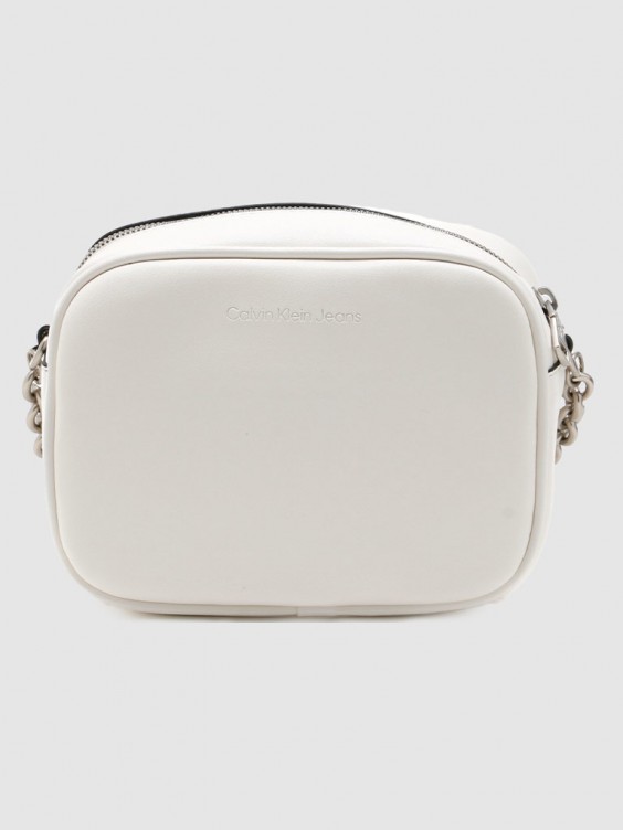 Bolsa Calvin Klein Sculpted Camera Branco Mulher