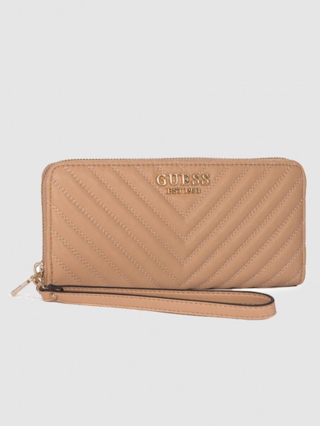 Wallet Woman Beige Guess