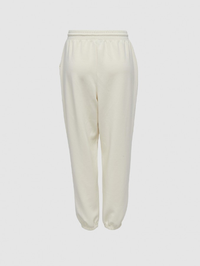 Pantalones Mujer Crema Only