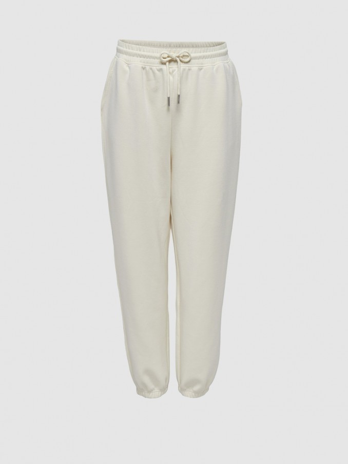 Pantalones Mujer Crema Only