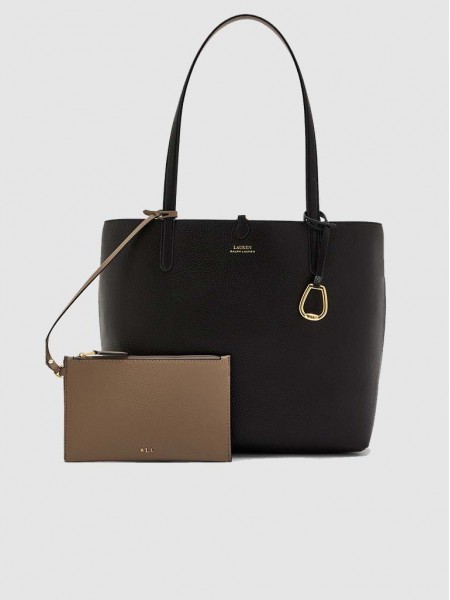 Handbag Woman Black Polo Ralph Lauren