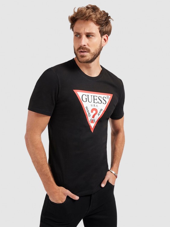Camiseta Hombre Negro Guess - M2Yi71I3Z11 - M2YI71I3Z11.2 Mellmak
