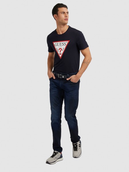 T-Shirt Homem Logo Guess