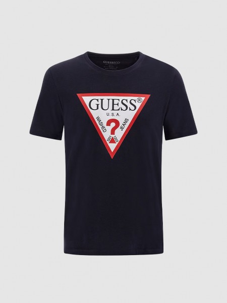 T-Shirt Homem Logo Guess