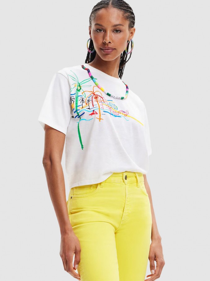 T-Shirt Mulher Palmer Desigual