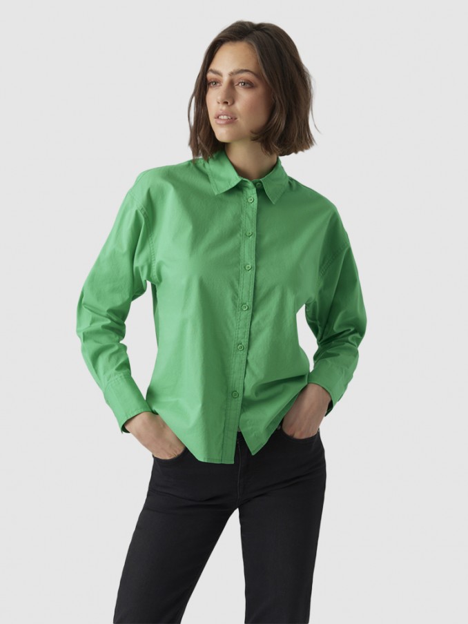 Camisa Mujer Verde Vero Moda