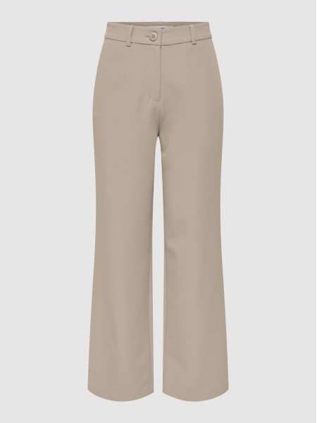 Pants Woman Beige Only