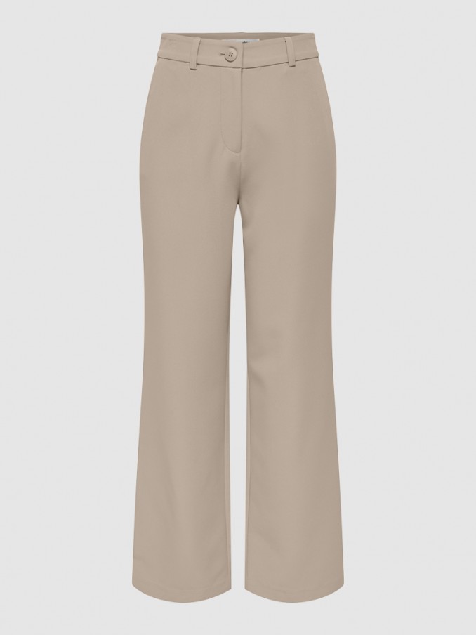 Pants Woman Beige Only