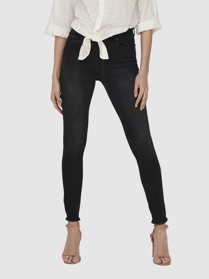 Pantalones Mujer Negro Only