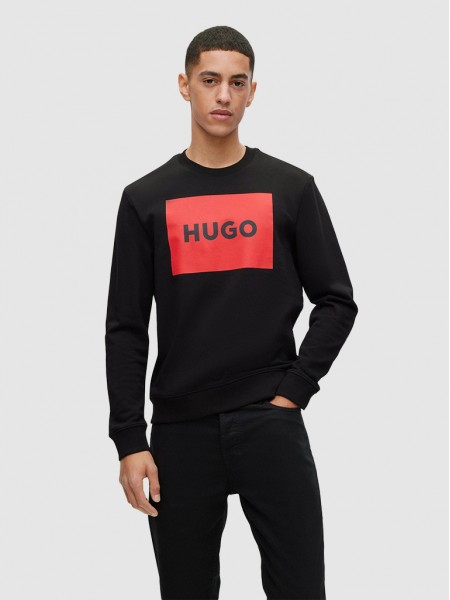 Sweatshirt Hombre Negro Hugo Boss