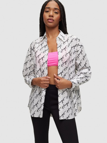 Camisa Mujer Blanco Hugo Boss