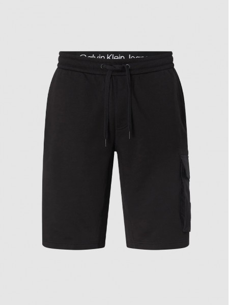 Pantalones Cortos Hombre Negro Calvin Klein