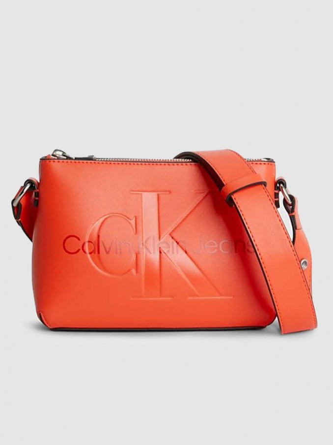 Handbag Woman Orange Calvin Klein