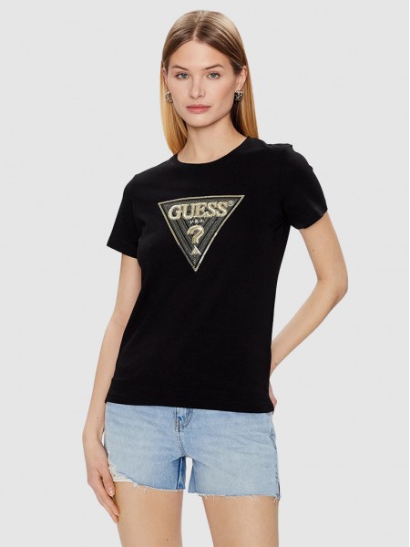 T-Shirt Mulher Hibiscus Guess
