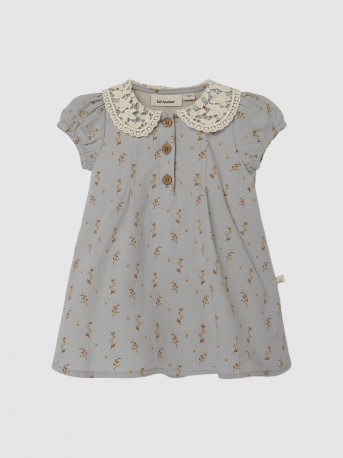Vestido Bebe Nia Azul Claro Name It