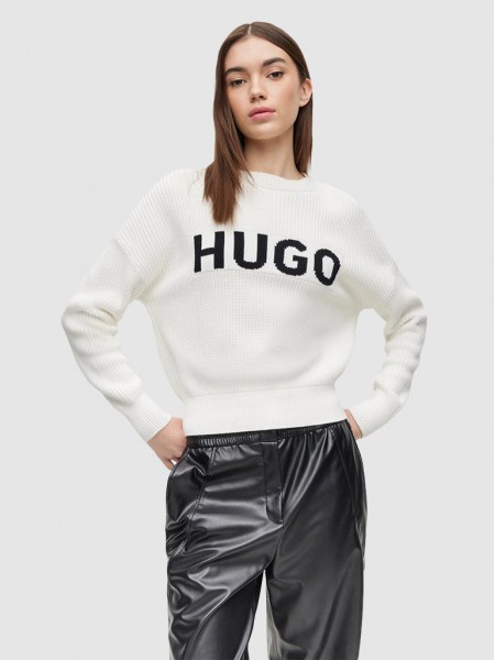 Knitwear Woman White Hugo Boss
