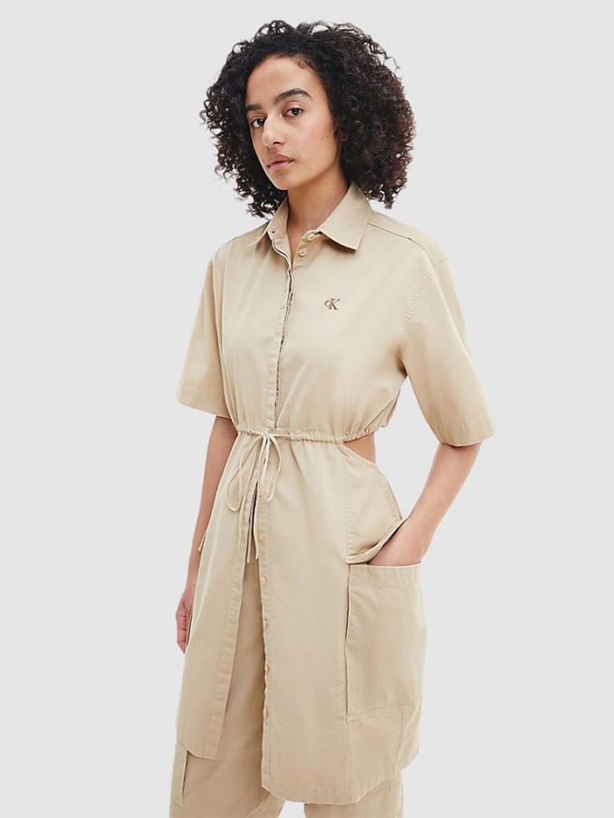 Dress Woman Camel Calvin Klein