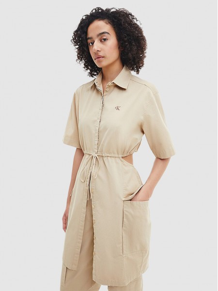 Dress Woman Camel Calvin Klein