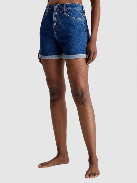 Shorts Woman Dark Jeans Calvin Klein