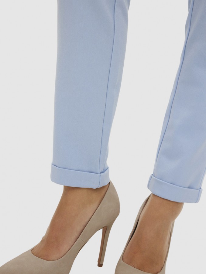 Pantalones Mujer Azul Claro Vero Moda