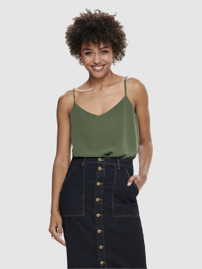 Blusa Mujer Verde Only
