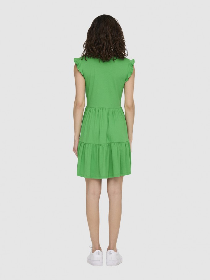 Vestido Mujer Verde Only