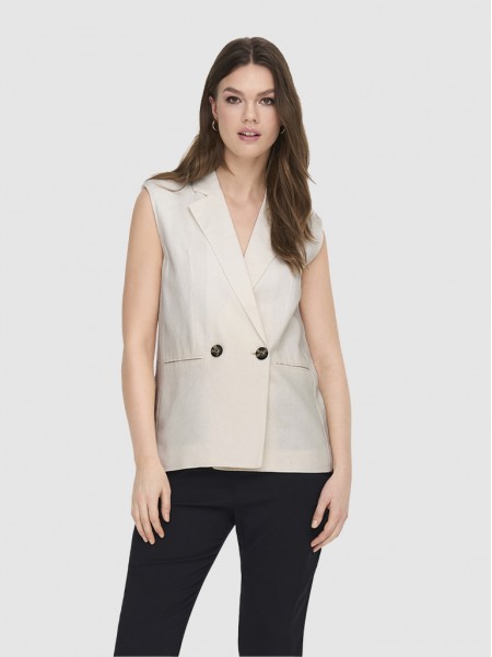 Chaleco Mujer Blanco Only