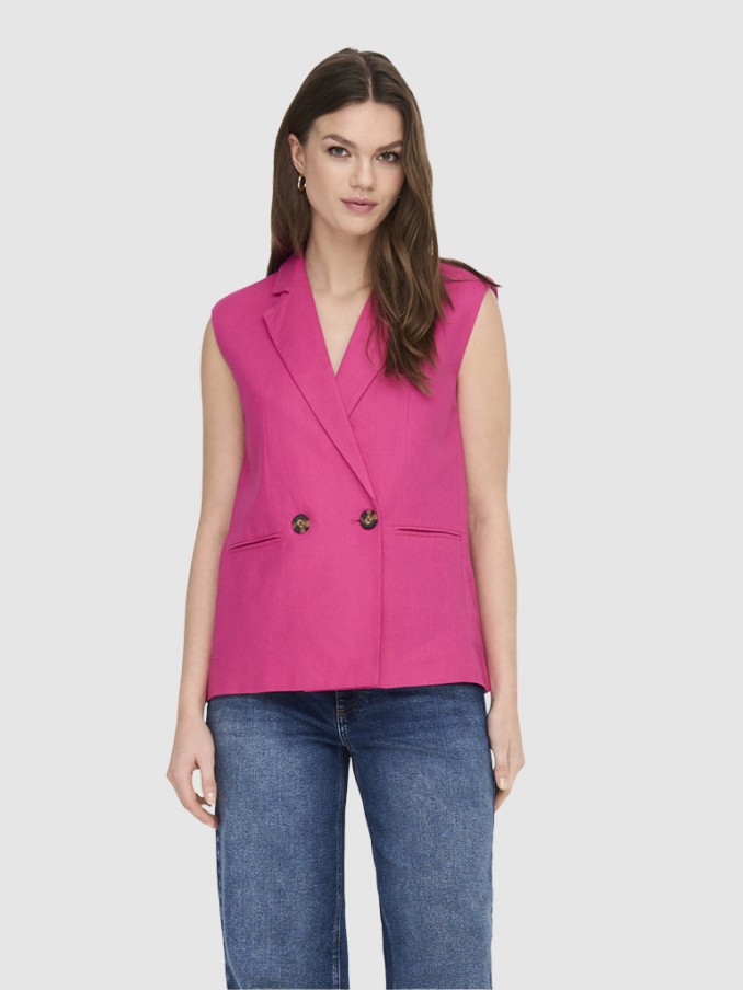 Chaleco Mujer Rosa Only