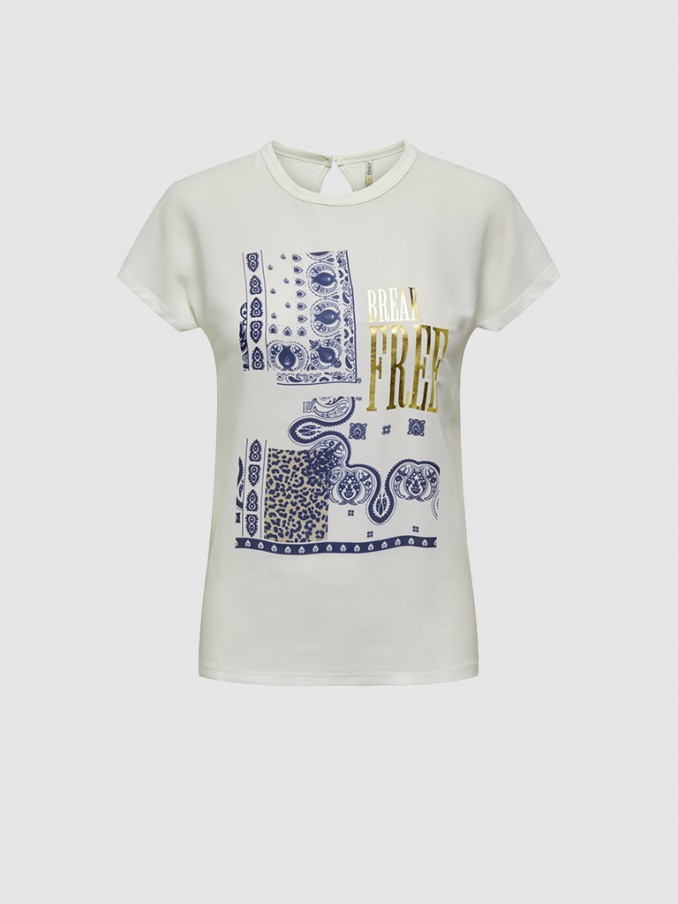 Camiseta Mujer Blanco Only