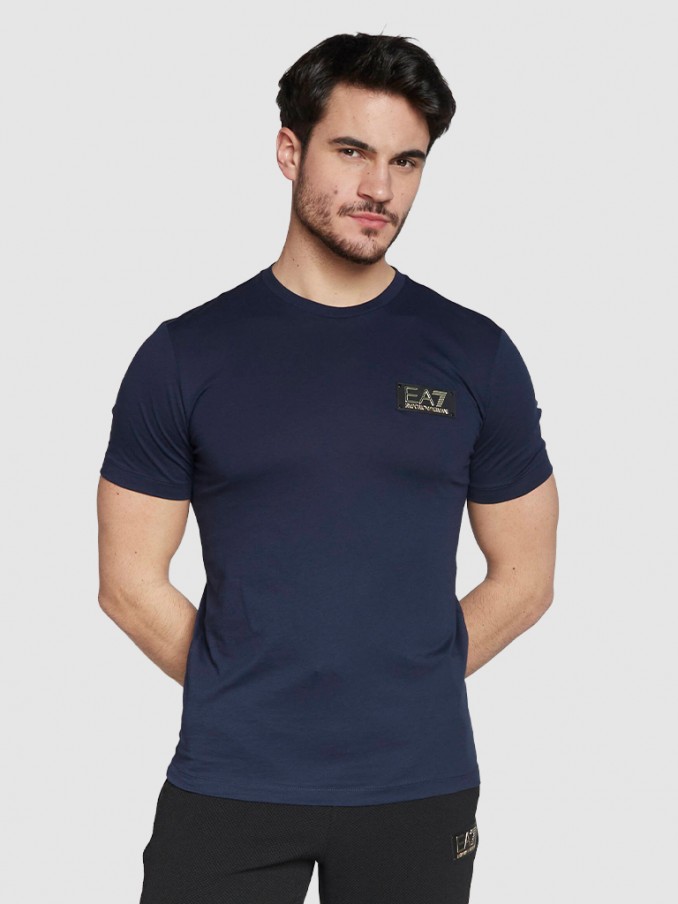 T-Shirt Man Navy Blue Ea7 Emporio Armani