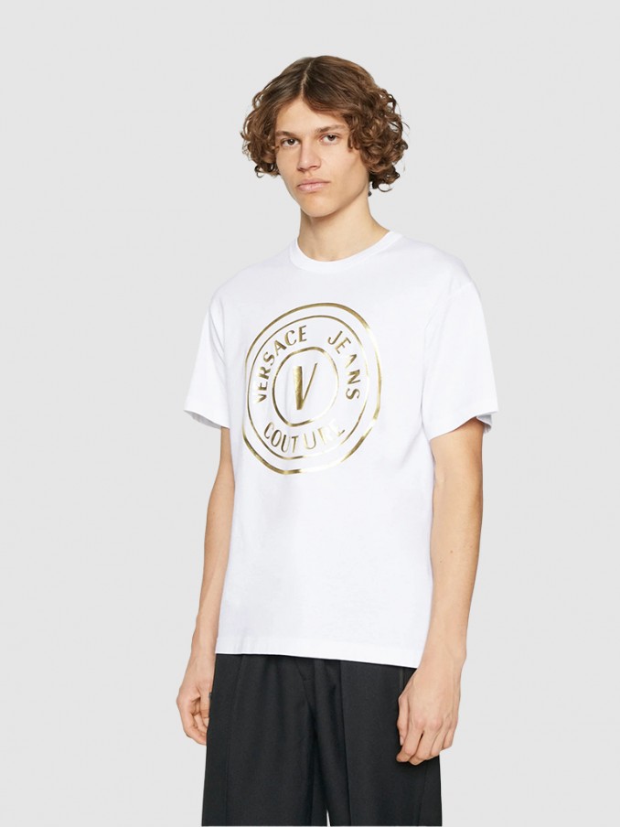 Camiseta Hombre Blanco Versace