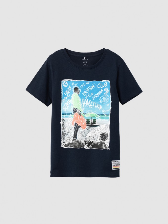 T-Shirt Boy Navy Blue Name It