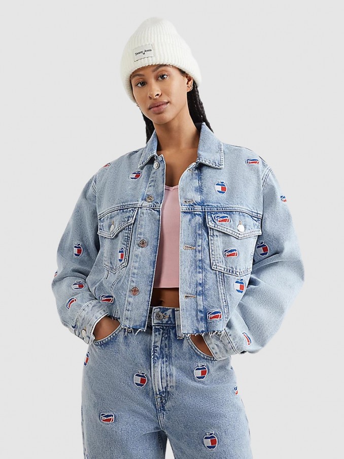 Casaco Mulher Oversize Cropped Tommy Jeans
