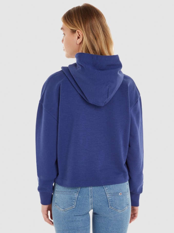 Sweatshirt Woman Blue Tommy Jeans