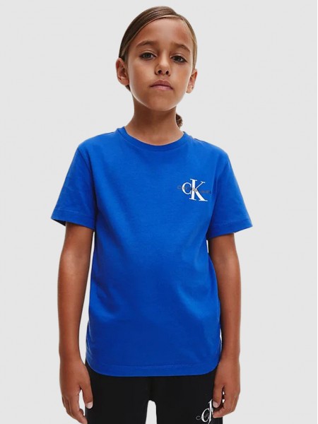 T-Shirt Boy Blue Calvin Klein