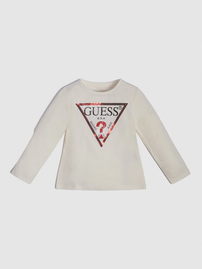 Sweatshirt Baby Girl White Guess