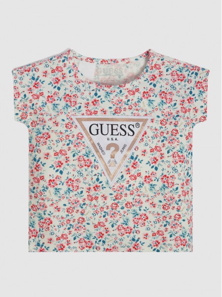 T-Shirt Girl Floral Guess