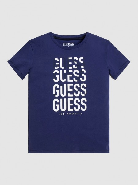 T-Shirt Boy Blue Guess