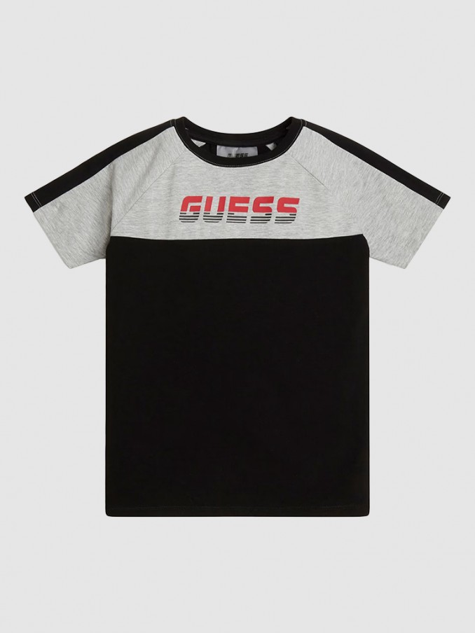 T-Shirt Boy Black Guess