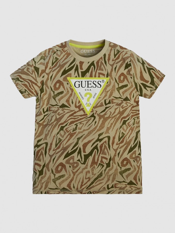 Camiseta Nio Tropa Verde Guess