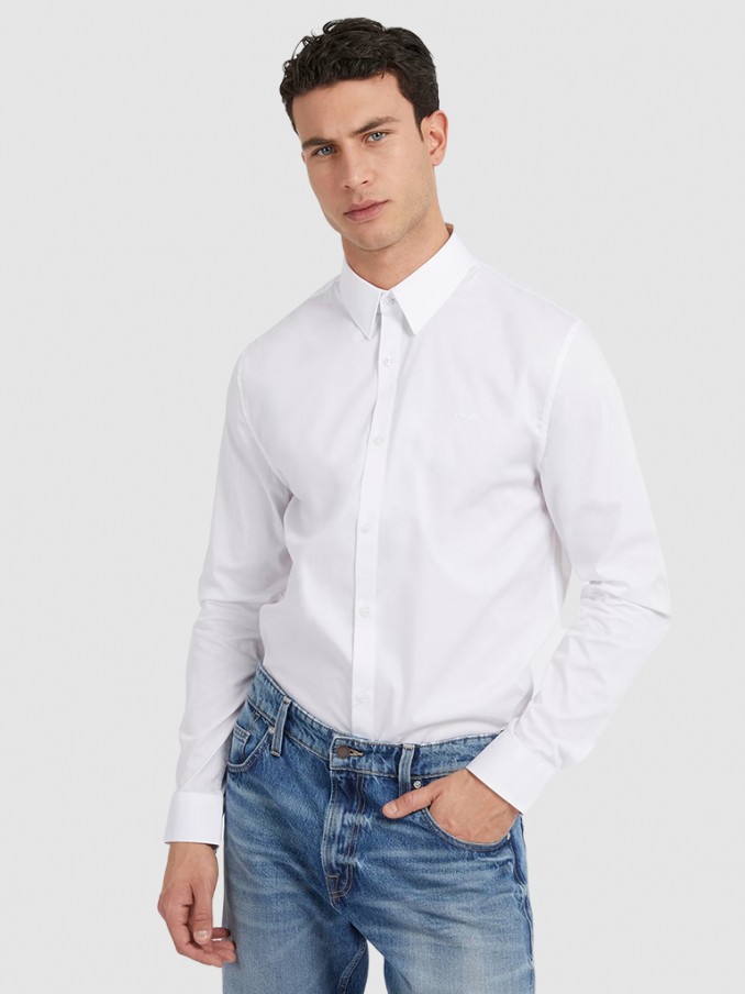 Shirt Man White Guess