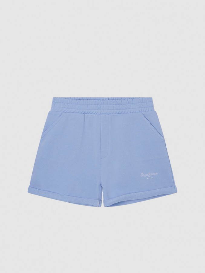 Shorts Girl Light Blue Pepe Jeans London