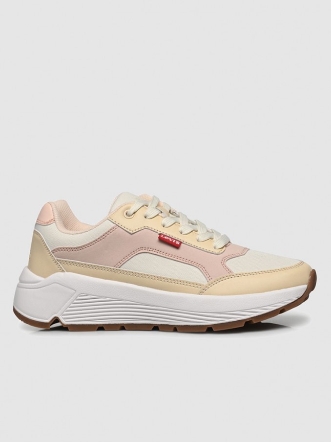 Tenis Mujer Crema Levis